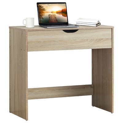 Costway 31.5'' Small Computer Desk Home Office Study Writing Desk With 2  Compartments : Target