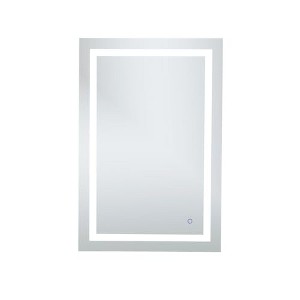Elegant Decor Helios 40" x 27" Hardwired LED Bathroom Mirror with Touch Sensor - 1 of 3