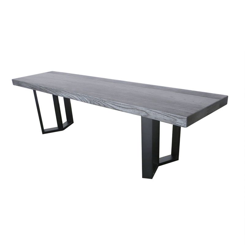 Verona Lightweight Concrete Dining Bench - Gray - Christopher Knight Home, 3 of 7