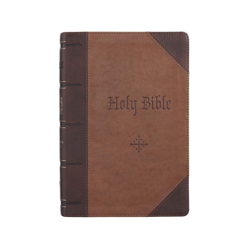KJV Bible Giant Print Full Size Two-Tone - Large Print (Leather Bound), 1 of 2