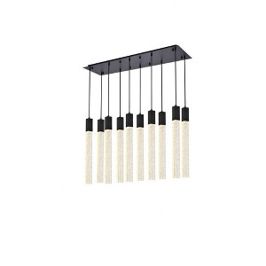 Elegant Lighting Weston 10 - Light Pendant in  Black - 1 of 4