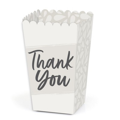 Big Dot of Happiness Champagne Elegantly Simple - Guest Party Favor Popcorn Treat Boxes - Set of 12