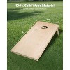 VEVOR Cornhole Set, 4x2 ft Corn Hole Game Boards, Solid Wood Portable Toss Board, Indoor and Outdoor Cornhole Play for Adults, Beige - 3 of 4