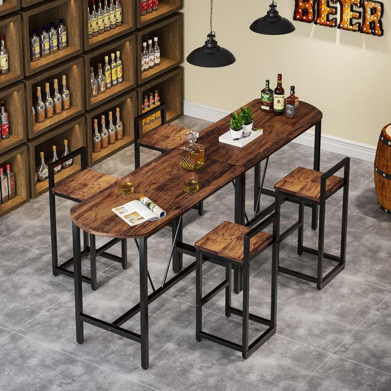 Tribesigns 3-piece Bar Table Set, 5 of 7