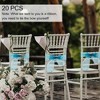 Unique Bargains Organza Chair Sashes Self-Tie 108.27"x6.69" Lake Blue 20 Pcs - 4 of 4