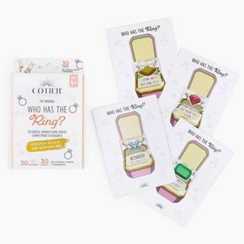 30ct 'Who Has The Ring?' Bridal Shower Scratch Off Game
