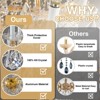 D30 in. 15-Light Modern Gold Candle Crystal Chandelier - 3 of 4