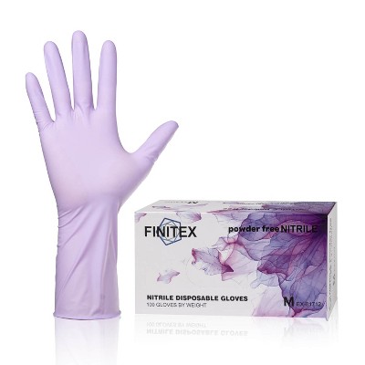 FINITEX Purple Nitrile Disposable Gloves Medical Exam Gloves - 100, 300 & 1000 PCS,  Latex-free Examination Purple Chemo Food Gloves