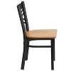 Emma and Oliver 2 Pack "X" Back Metal Restaurant Chair - 4 of 4