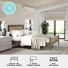 Martha Stewart Jax Solid Wood Platform Bed with Rattan Headboard and Footboard, No Box Spring Required - 4 of 4