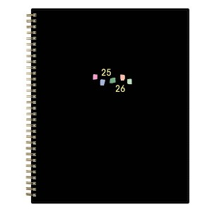 Blue Sky Brook Gossen Planner Clear PET 8.5"x11" Weekly/Monthly Wirebound (12 Month) Solid Black Blue Font July 2025 to June 2026 - 1 of 4