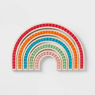 Image of Felt Ball Rainbow Kids' Wall Decor - Pillowfort™
