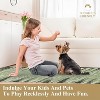 Modern Abstract Washable Rug – Non-Slip, Low Pile, Non-Shedding, Distressed Thin Design for Living Room, Bedroom, Dining Room, Office. - 4 of 4
