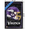 Trends International NFL Minnesota Vikings - Neon Helmet 23 Framed Wall Poster Prints - 3 of 4