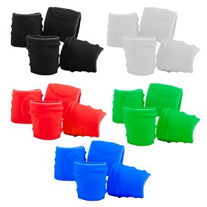 Set of 5 Different Colored Knee & Elbow Pad Sets for WWE & AEW Wrestling Action Figures - 1 of 4