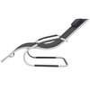 vidaXL Sun Lounger Black and Grey Textilene fabric, Aluminum Standard - 3 of 4