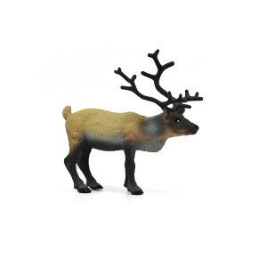 Caribou, Reindeer, Museum Quality, Realistic, Plastic Design, American Animal, Hand Painted, Figure, Model, Toy, Gift,  3 1/2 inches.   CWG188 BB43 - 1 of 4