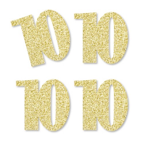Big Dot Of Happiness Gold Glitter 10 - No-Mess Real Gold Glitter Cut ...