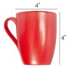 Elanze Designs Nuts About Christmas Crimson Red 10 ounce New Bone China Coffee Cup Mug - 4 of 4