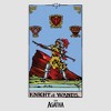 Women's Marvel: Agatha All Along Knight Of Wands Card Racerback Tank Top - 2 of 4