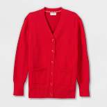 Girls' Long Uniform Cardigan - Cat & Jack™ Red