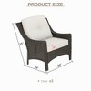 Yardsight Patio Wicker Chairs With Cushions (Set Of 2) - 4 of 4