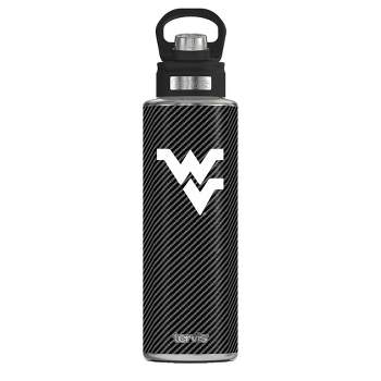 NCAA West Virginia Mountaineers Carbon Fiber Wide Mouth Water Bottle - 40oz