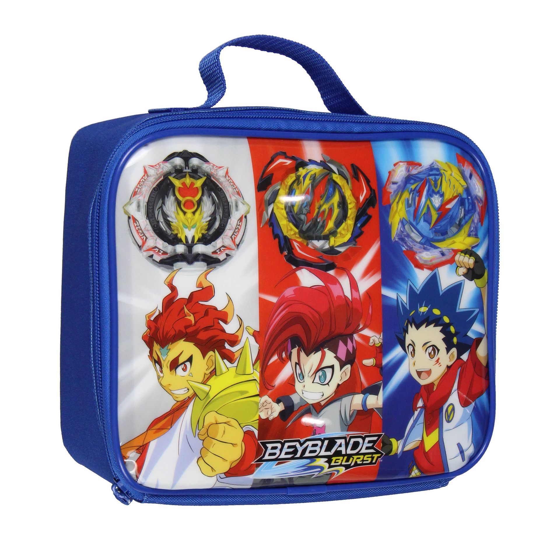 Intimo Beyblade Burst Show Bel Daizora Valt Aoi Single Compartment Lunch Box Bag Blue