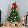 Sunnydaze Indoor Unlit Faux Tannenbaum Slim Evergreen Christmas Tree with Hinged Branches - Green - 4 of 4