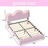 Twin Upholstered LED Bed Frame with Storage Drawers, LED Platform Bed Frame with Drawers, Strong Solid Wood Slats Support, Easy Assembly - 2 of 4