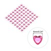 Unique Bargains Heart Shape Self Adhesive Arts Makeup DIY Rhinestone Stickers 256 Pcs - 2 of 4