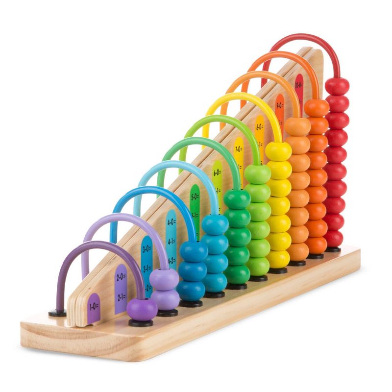 Melissa &#38; Doug Add &#38; Subtract Abacus - Educational Toy With 55 Colorful Beads and Sturdy Wooden Construction, 5 of 11