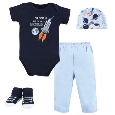 Image of Hudson Baby Infant Boy Layette Boxed Giftset, Space, 0-6 Months