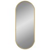 Aghana Digitals Gold Oval Wall Mirror - 23.6x9.8in Synthetic Glass, Elegant Indoor Decor for - 3 of 4
