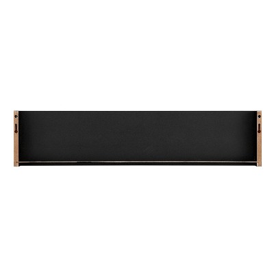 Black Wall Mounted Entryway Coat Rack with Shelf and Hooks