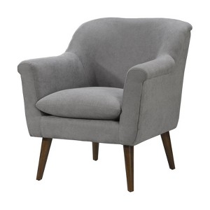 NicBex Woven Accent Chair,Upholstered Living Room Chairs with Round Arms and Wooden Legs,Mid-Century Armchair,Accent Chairs for Living Room - 1 of 4