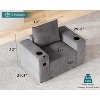 AMERLIFE Modular Sectional Sofa with USB Ports, Cup Holders& Hidden Storage for Office Living Room - 2 of 4