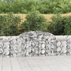vidaXL 4-Pcs Gabion Basket Set - Galvanized Iron, Sound-Insulating, for Outdoor Garden/Patio, 118.1" x 11.8" x 31.5"/39.4" - 2 of 4