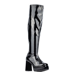 Fashion To Figure Women's Manica Thigh High Platform Boot - Wide Width - 1 of 4