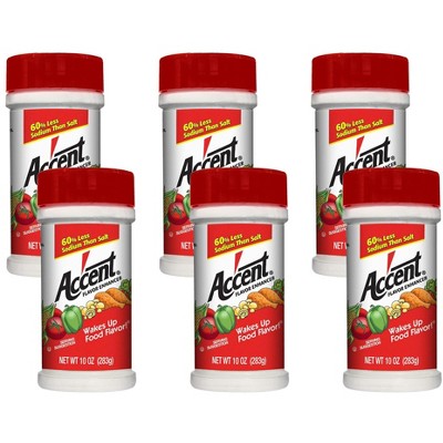 Accent Seasoning Flavor Enhancer - 6 pack, 9.5 oz