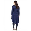 Maternity Long Sleeve Knee Length Asymmetrical Tunic Top - 24seven Comfort Apparel™ - 3 of 4