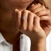 RS Pure by Ross-Simons 0.10 ct. t.w. Diamond 2-Row Cross Ring in Sterling Silver - 2 of 4