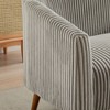 UPHA 50 in.-L Modern Loveseat Couch Sofa with Corduroy Fabric Upholstered and Wooden Nature Legs - 4 of 4