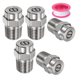 Unique Bargains Stainless Steel Durable Corrosion Resistant Pressure Washer Nozzles 5 Pcs - 1 of 4