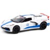 2020 Chevrolet Corvette C8 Stingray #145 White w/Blue Stripes "Greenlight Muscle" Series 25 1/64 Diecast Model Car by Greenlight - 2 of 3