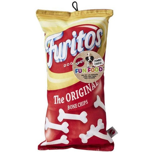 Spot 8 Fun Food Ruffus Chips Dog Toy