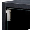 TopComfy Decorative Storage Cabinets Glass Door Shoe Box Shoe Storage Cabinet Living Room furniture for Living Room, Black, 31.3"*14.76"*28.35" - 3 of 4