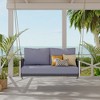 Whisen Woven Rope Outdoor Swing Sofa with Soft Cushions for Patio, Courtyard and Balcony - 2 of 4