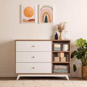 Central Park 3-Drawer, Two Shelf Nursery Dresser - 1 of 4