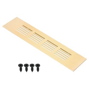 Unique Bargains Aluminum Rectangle Mesh with Mounting Screw Cabinet Air Vent Cover - 1 of 4